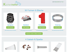 Tablet Screenshot of kuechenhelfer-test.de
